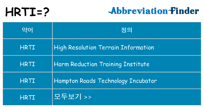 hrti 대 한 무엇을 서가