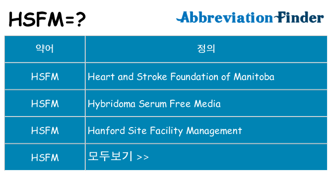 hsfm 대 한 무엇을 서가