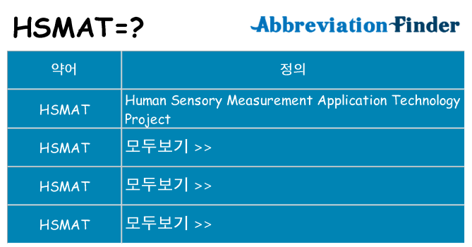 hsmat 대 한 무엇을 서가