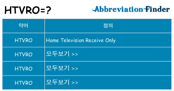 htvro 대 한 무엇을 서가