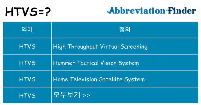 htvs 대 한 무엇을 서가
