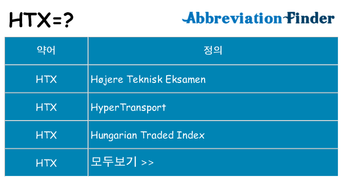 htx 대 한 무엇을 서가