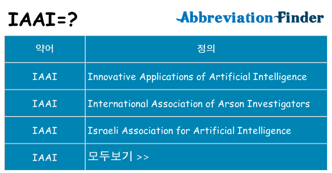 iaai 대 한 무엇을 서가