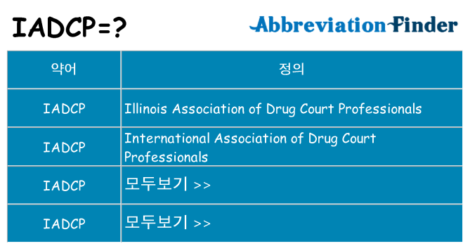 iadcp 대 한 무엇을 서가