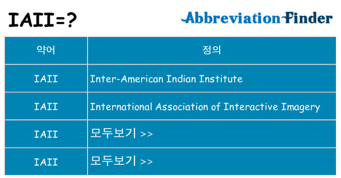 iaii 대 한 무엇을 서가