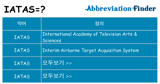 iatas 대 한 무엇을 서가