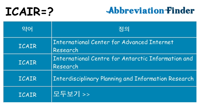 icair 대 한 무엇을 서가