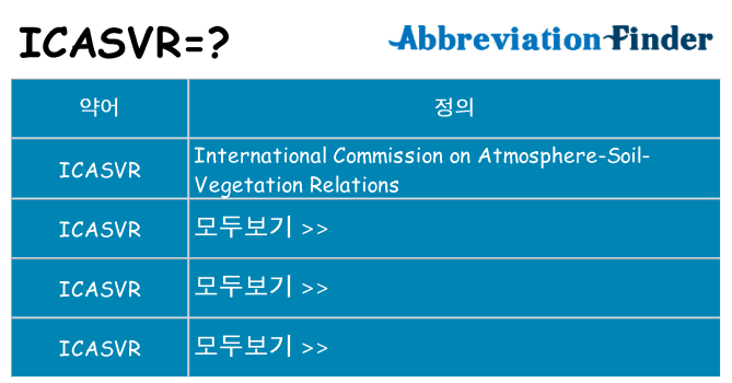 icasvr 대 한 무엇을 서가