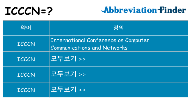 icccn 대 한 무엇을 서가