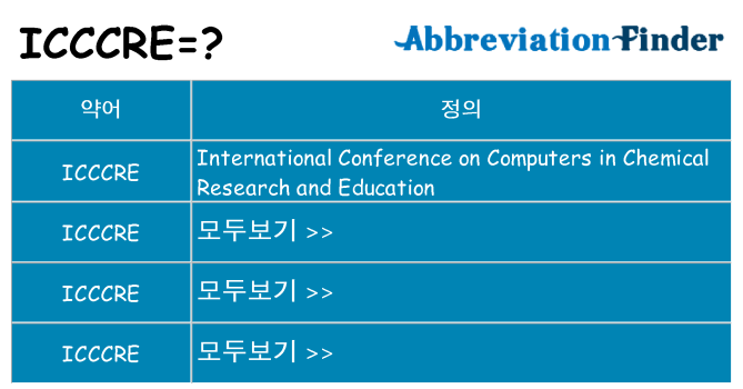 icccre 대 한 무엇을 서가