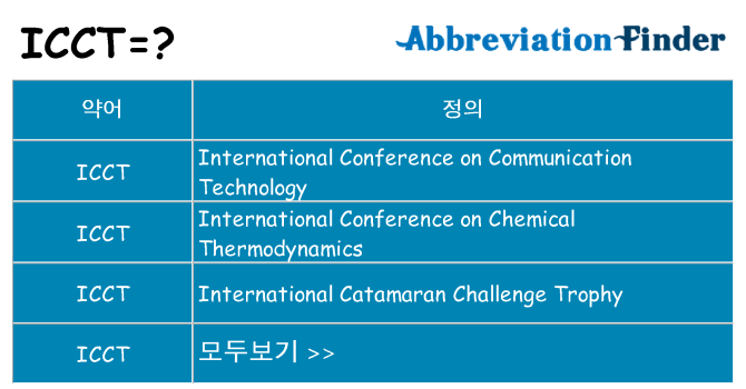 icct 대 한 무엇을 서가