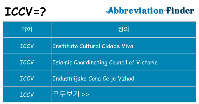 iccv 대 한 무엇을 서가