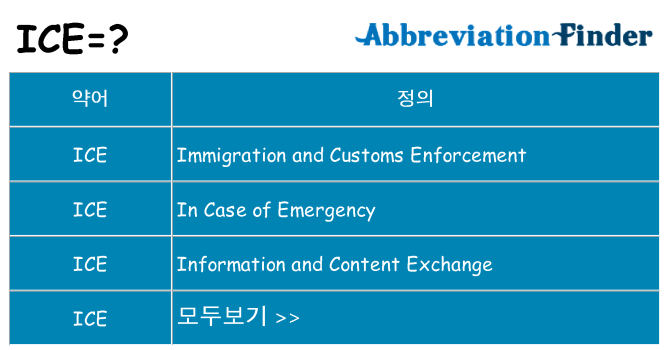 ice 대 한 무엇을 서가