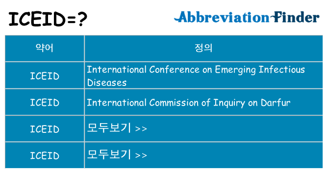 iceid 대 한 무엇을 서가