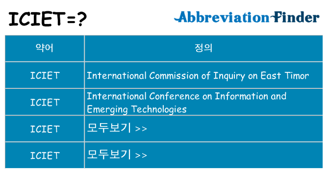 iciet 대 한 무엇을 서가