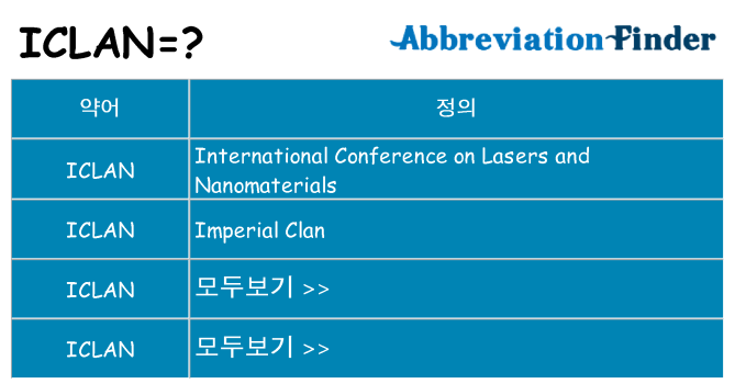 iclan 대 한 무엇을 서가