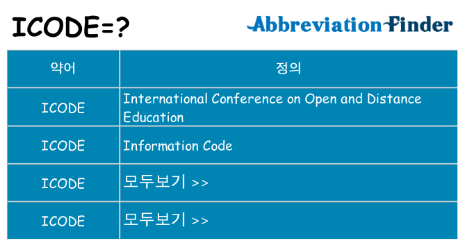 icode 대 한 무엇을 서가