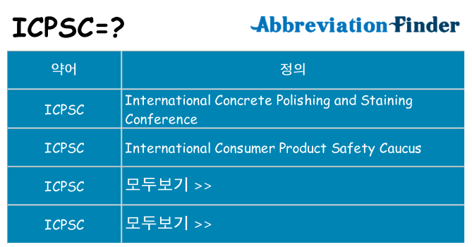 icpsc 대 한 무엇을 서가