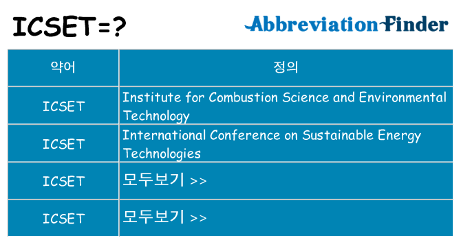 icset 대 한 무엇을 서가