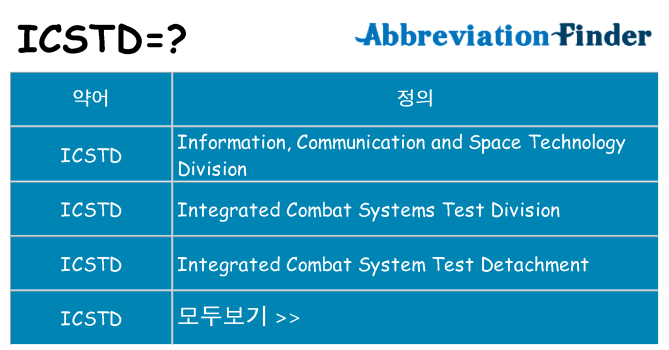 icstd 대 한 무엇을 서가