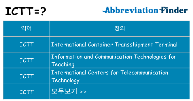 ictt 대 한 무엇을 서가