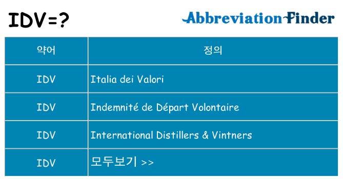 idv 대 한 무엇을 서가