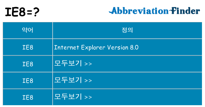 ie8 대 한 무엇을 서가