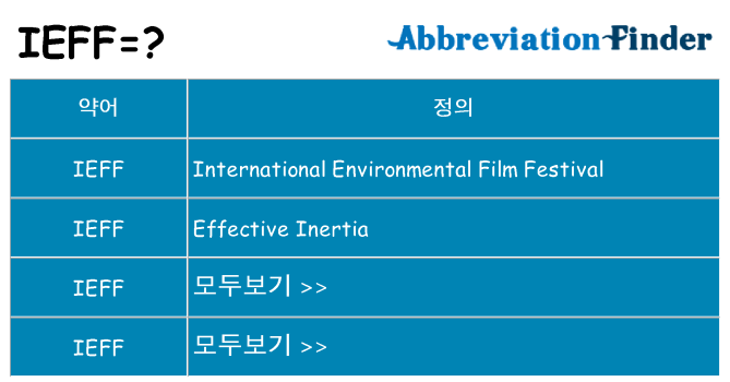 ieff 대 한 무엇을 서가