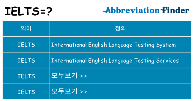 ielts 대 한 무엇을 서가