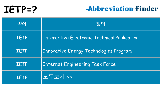 ietp 대 한 무엇을 서가