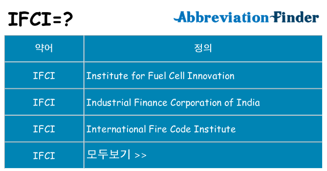 ifci 대 한 무엇을 서가