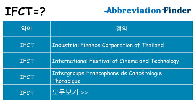 ifct 대 한 무엇을 서가
