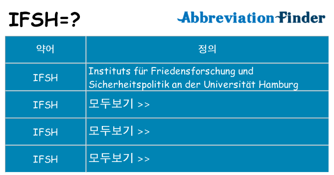 ifsh 대 한 무엇을 서가