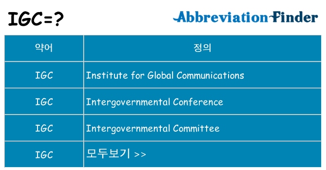igc 대 한 무엇을 서가