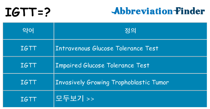 igtt 대 한 무엇을 서가