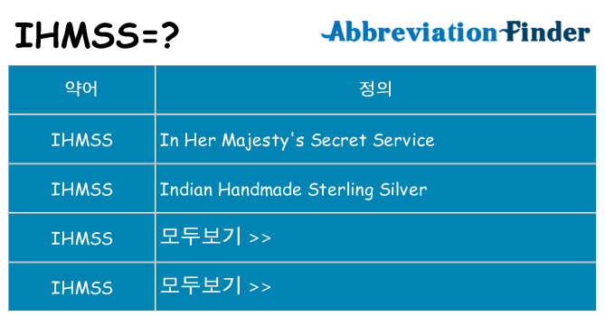ihmss 대 한 무엇을 서가