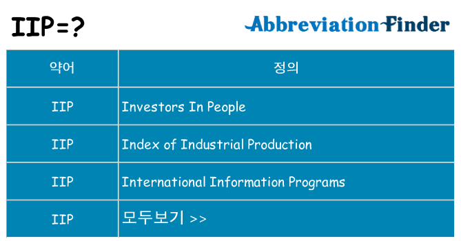 iip 대 한 무엇을 서가