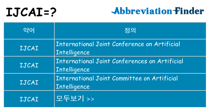 ijcai 대 한 무엇을 서가
