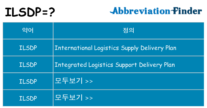 ilsdp 대 한 무엇을 서가