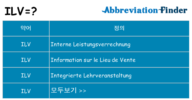 ilv 대 한 무엇을 서가