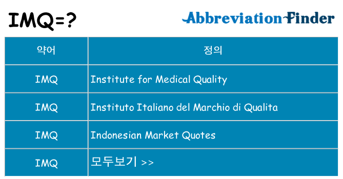 imq 대 한 무엇을 서가