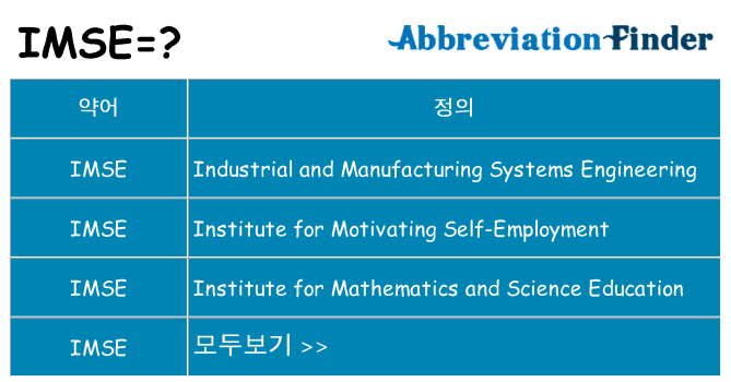 imse 대 한 무엇을 서가