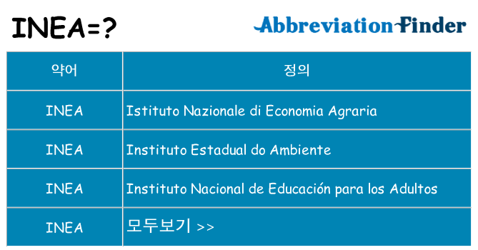 inea 대 한 무엇을 서가
