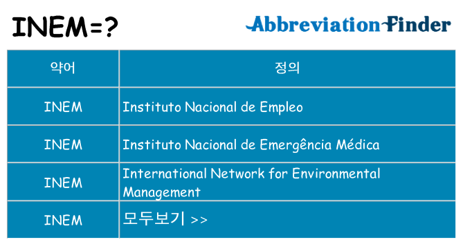 inem 대 한 무엇을 서가