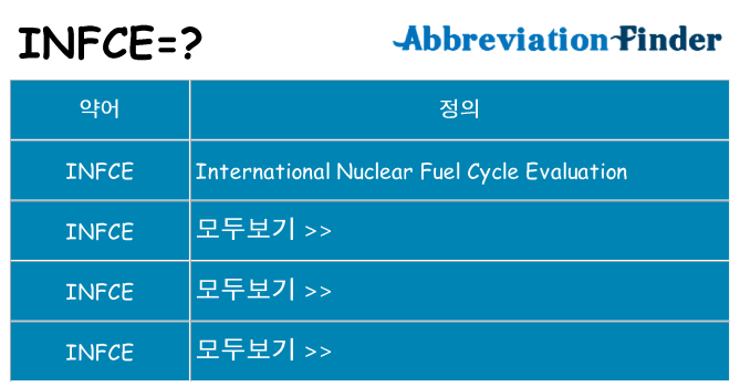 infce 대 한 무엇을 서가