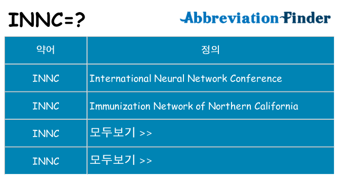 innc 대 한 무엇을 서가