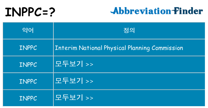 inppc 대 한 무엇을 서가