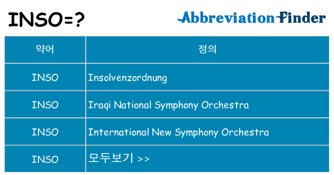inso 대 한 무엇을 서가