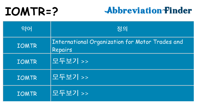 iomtr 대 한 무엇을 서가