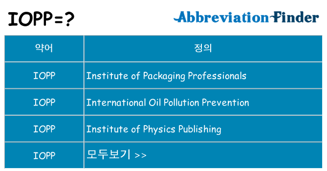 iopp 대 한 무엇을 서가